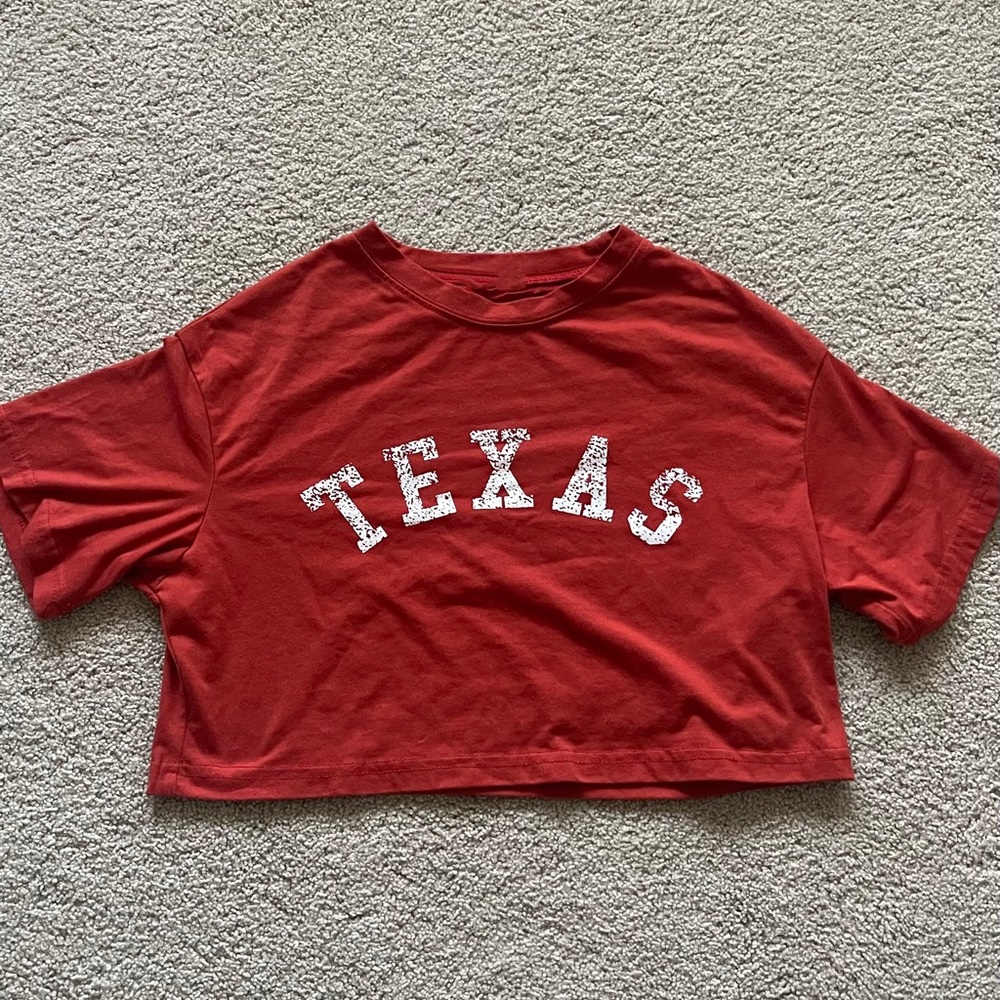 Vintage University Texas Longhorns Crop Top
